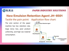 JH 8501 Bantuan pembuangan retensi mengurangi konsentrasi air putih off line