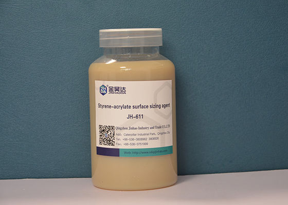 Untuk Karton Dosis Lebih Sedikit Agen Ukuran Permukaan Styrene Acrylate JH-611