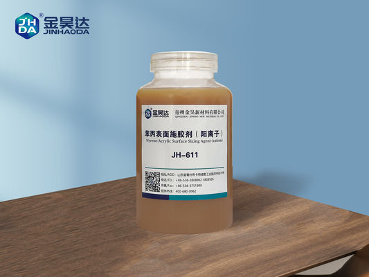 Harga bagus High Density Stable Cationic Styrene Acrylic Surface Sizing Agent 1.2 - 1.3 G/Cm3 on line