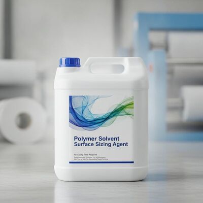 Polymer Solvent Surface Sizing Agent Tidak diperlukan waktu pengerasan dengan dosis yang direkomendasikan 2 sampai 4 kilogram per ton kertas untuk meningkatkan permukaan kertas
